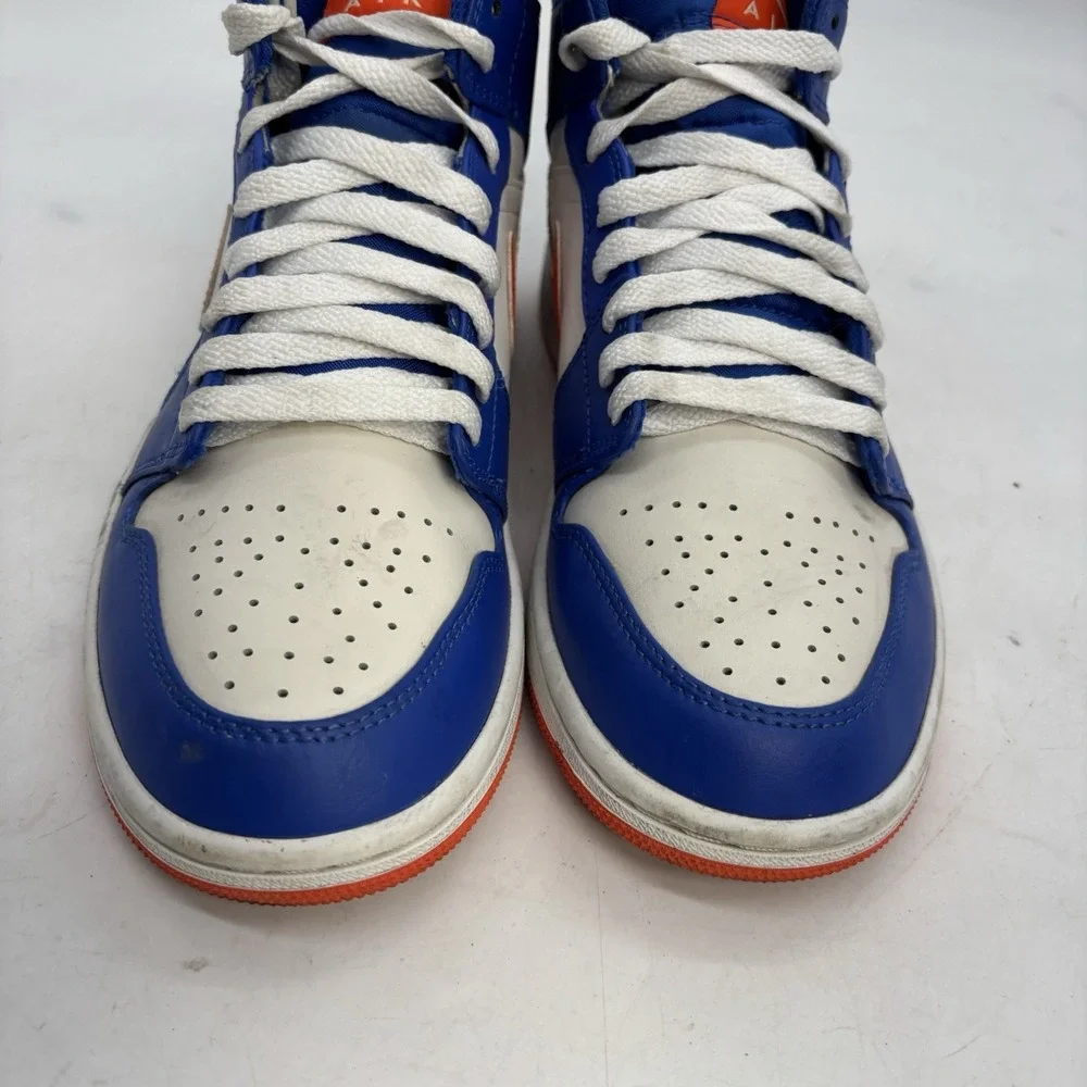 Jordan Air Jordan 1 Knicks Shoes Mens 7 Game Royal Rush Orange FD1029-400